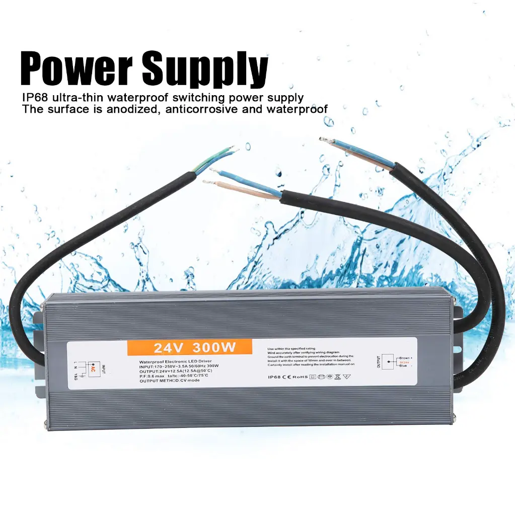 Driver LED 12V 300W – Boîtier aluminium IP67.webp