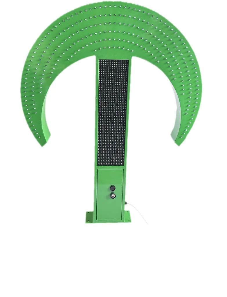 Croissant Pharmacie LED Grand Format 100×135 cm – Affichage Dynamique.webp