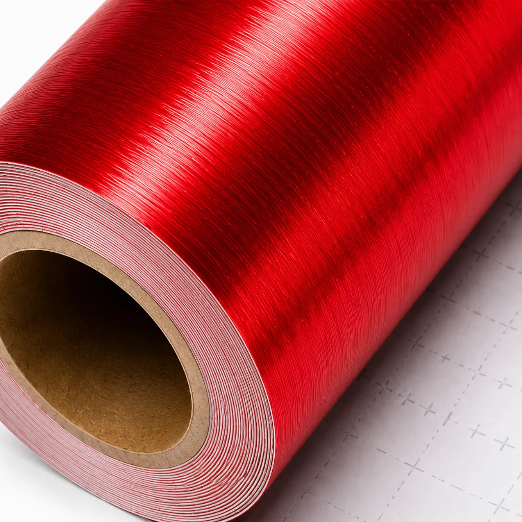 Vinyle Premium rouge de découpe autocollant