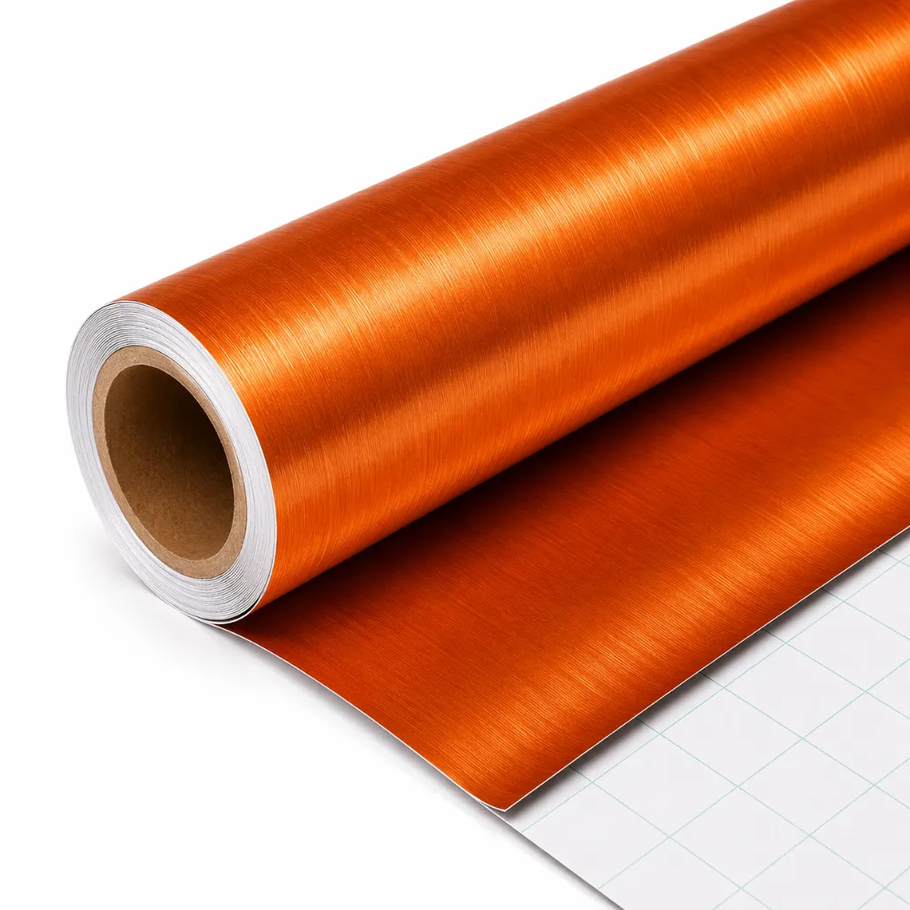 Vinyle Premium Orange de découpe autocollant