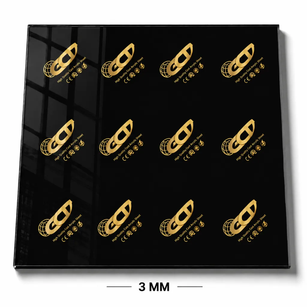 PLEXIGLASS PMMA BLACK502 2030*3030 3MM