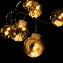 Guirlande lumineuse suspendue en forme de boule à rideau LED