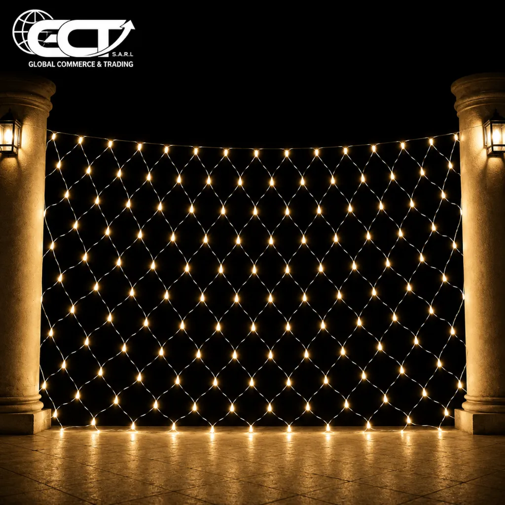 Guirlande Lumineuse en Filet (Intérieur) : 3 × 2 m – FH-Net 3 × 2 m – 192 LED – F5