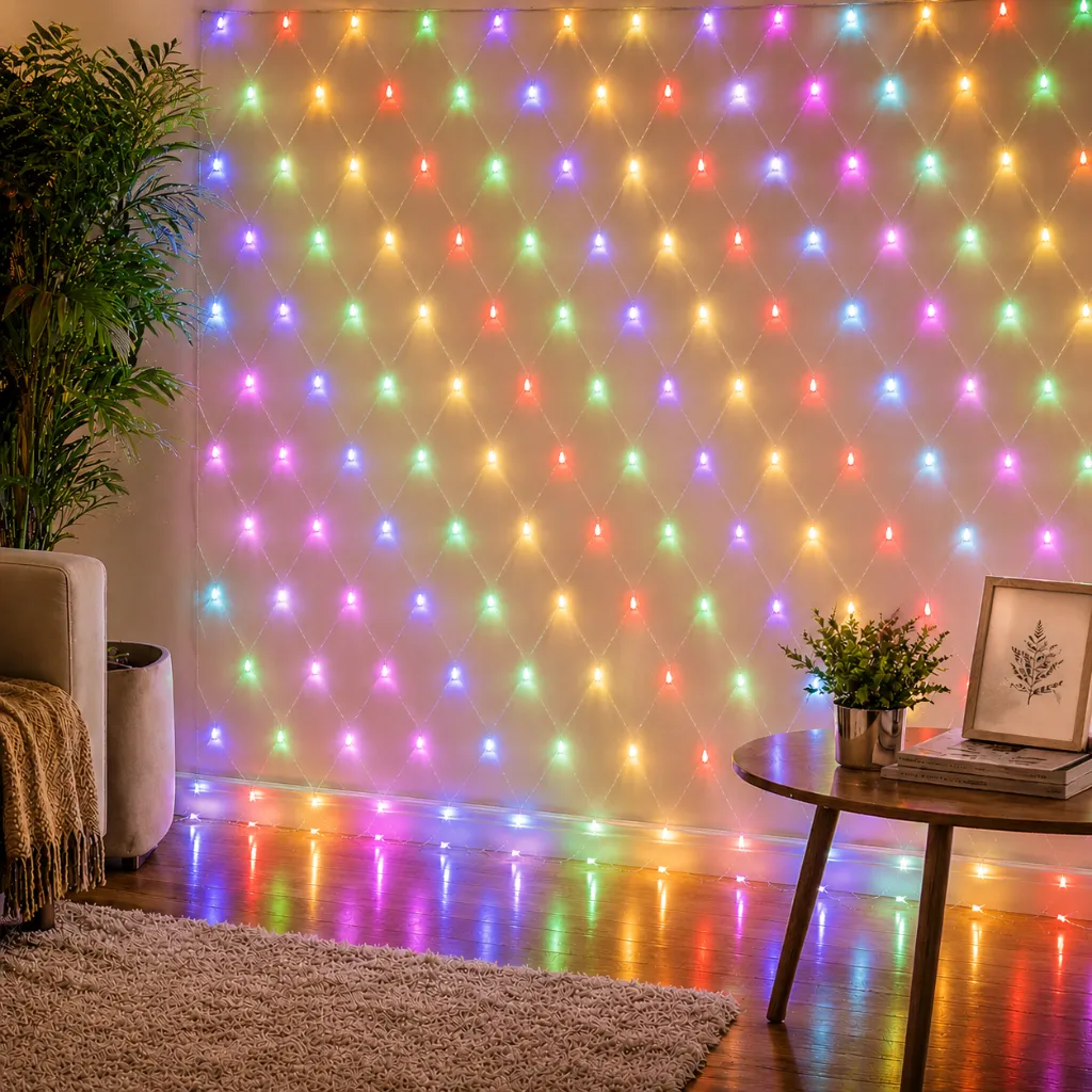 Filet Lumineux LED (Petit) : 3 × 2 m – FH-Net 3 × 2 m – 384 LED – F5