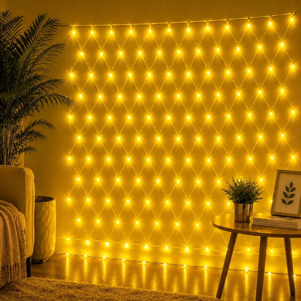 Filet Lumineux LED (Petit) : 3 × 2 m – FH-Net 3 × 2 m – 384 LED – F5