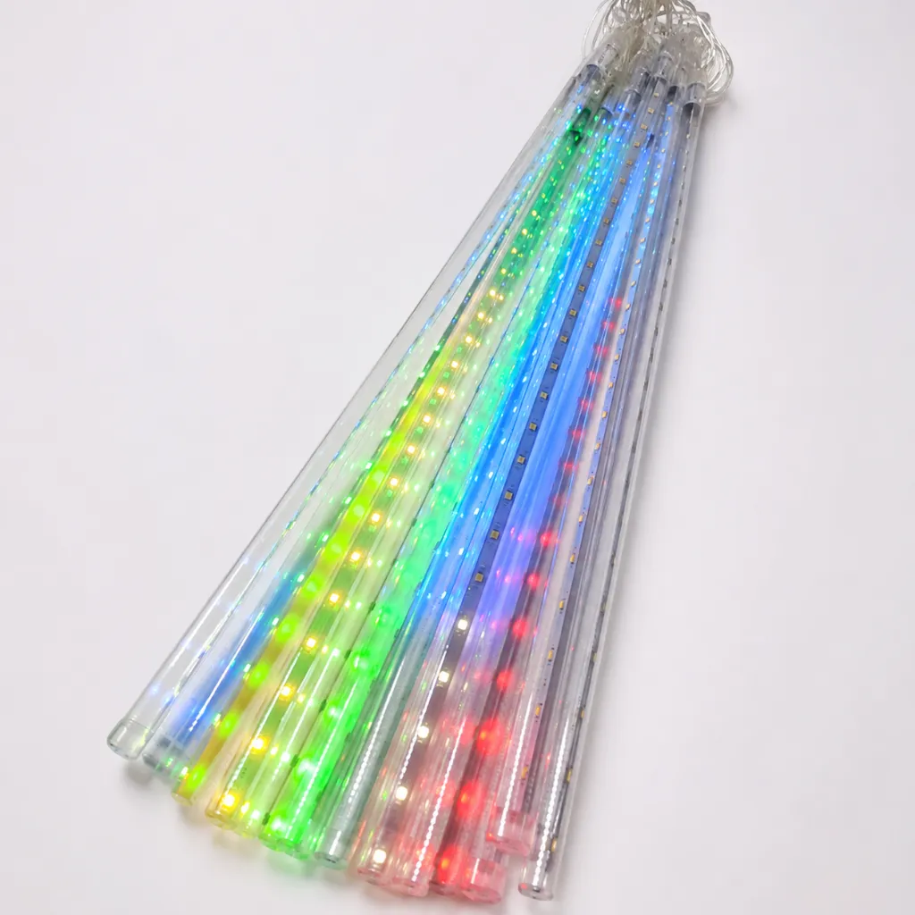 Guirlande Pluie Lumineuse LED 50cm – Effet Météore – 48 LED – Étanche IP65