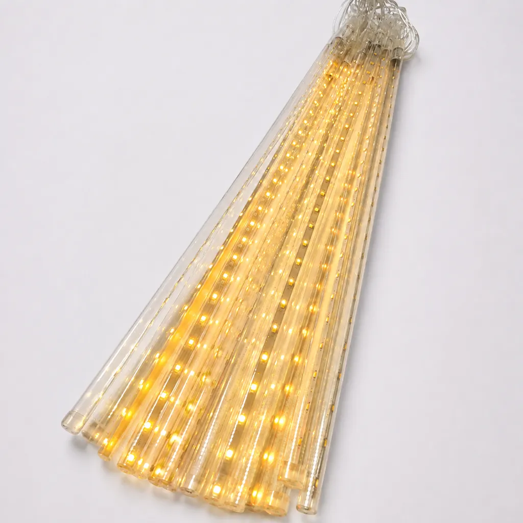 Guirlande Pluie Lumineuse LED 50cm – Effet Météore – 48 LED –jaune