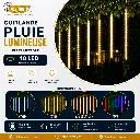 Guirlande Pluie Lumineuse LED 50cm – Effet Météore – 48 LED – Étanche IP65