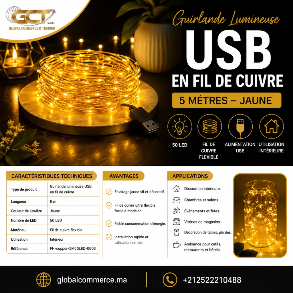 guirland jaune copper wire usb.webp