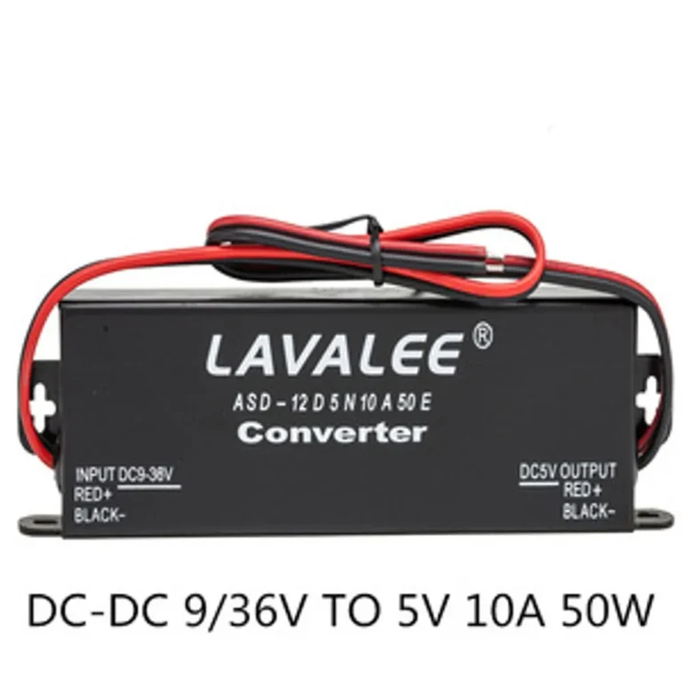Convertisseur / Transformateur DC-DC 9–36V vers 5V 10A 50W – Haute Stabilité & Sécurité