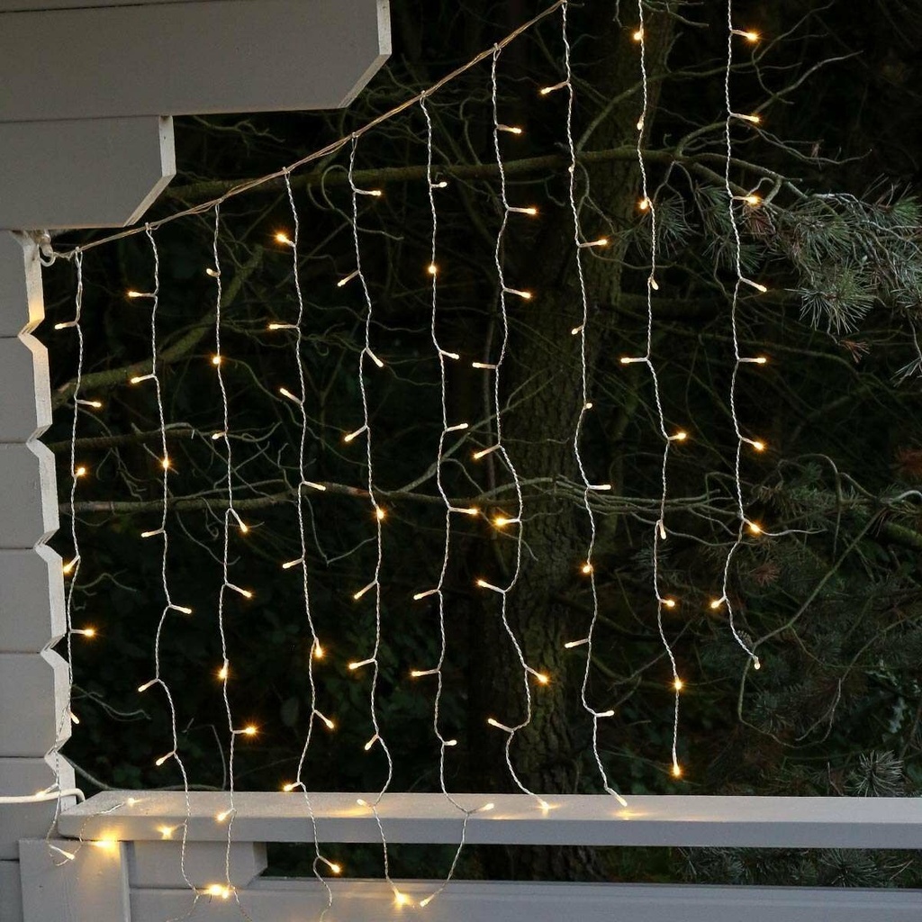 [99LE55] Rideau lumineux LED 1m x 0,6m avec lampes F8