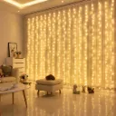 Rideau de lumières LED en cascade 3x3m