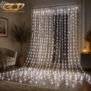 Guirlande Lumineuse Cascade 3 × 3 m – 320 LED – F5 Blanc Chaud