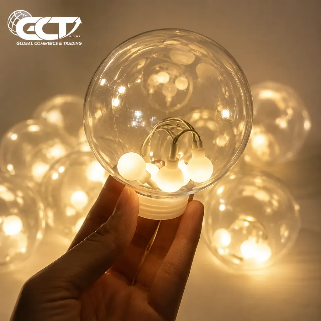 [FH-Ball-108LED-F5] Guirlande lumineuse suspendue en forme de boule à rideau LED