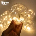Guirlande lumineuse suspendue en forme de boule à rideau LED