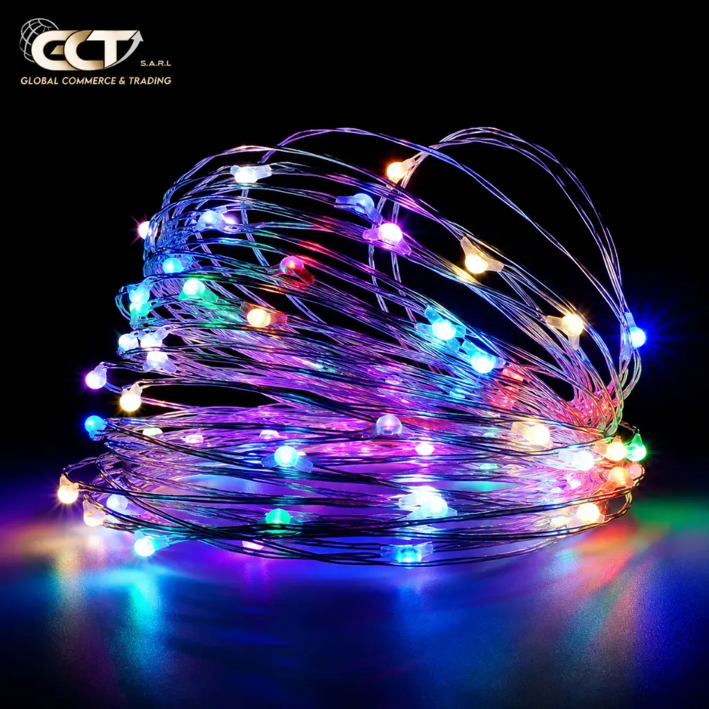 [FH-copper-5M50LED-0603] إضاءة سلك نحاسي متعدد الالوان يو اس بي -5م50ليد-