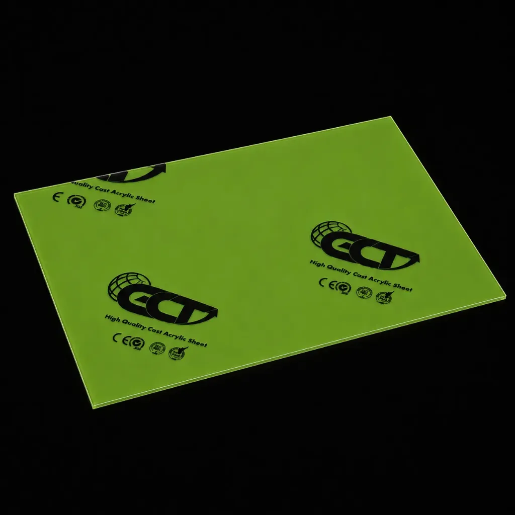 PLEXIGLASS PMMA GREEN PISCTACHE 635 2030*3030 3 MM