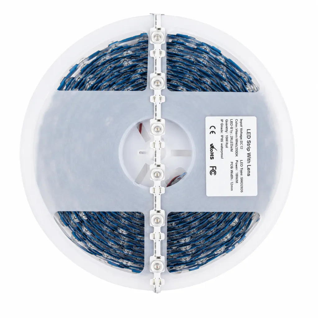 LED H STRIPS WITH LENS  28LED/M 3000K 16W/M
