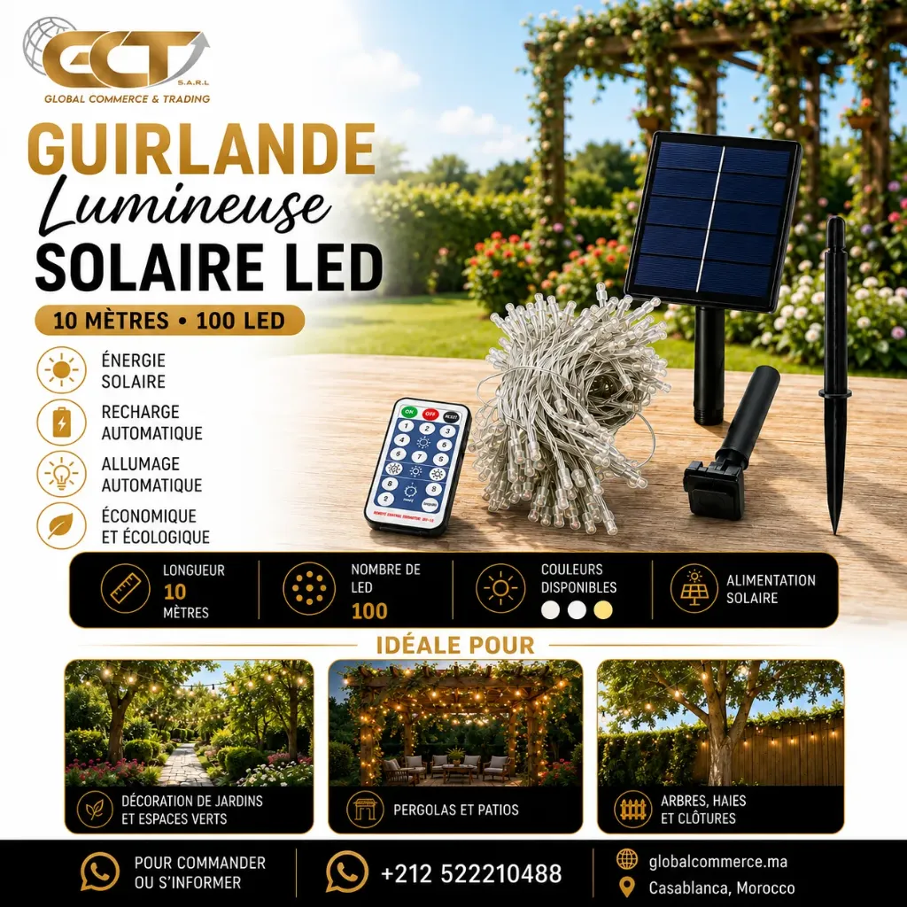 Solar light string:10M100LED  FH-Solar-10M100LED-F5