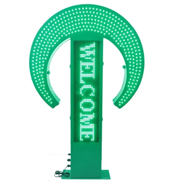 Croissant Pharmacie LED 70×117 cm – Affichage Dynamique 420