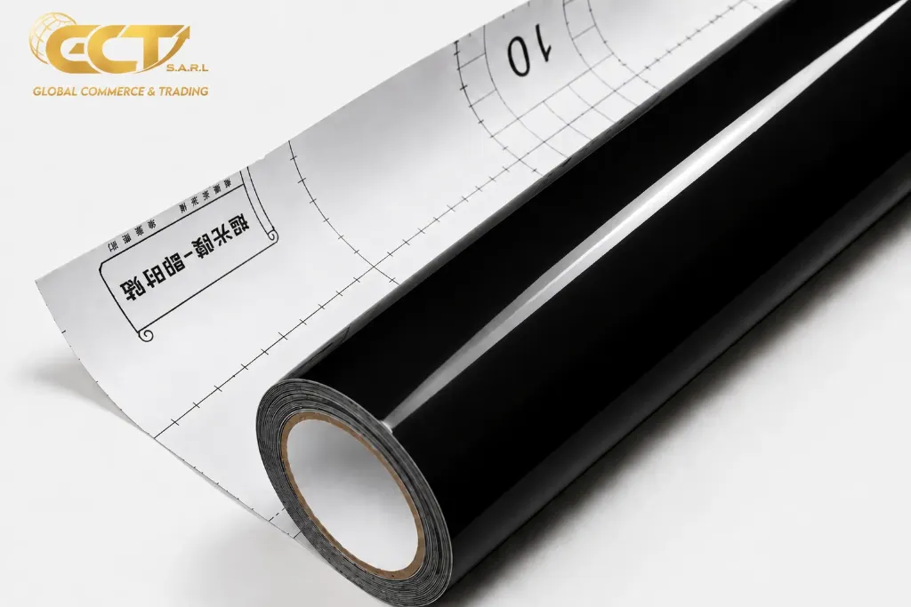 film vinyle black brillant
