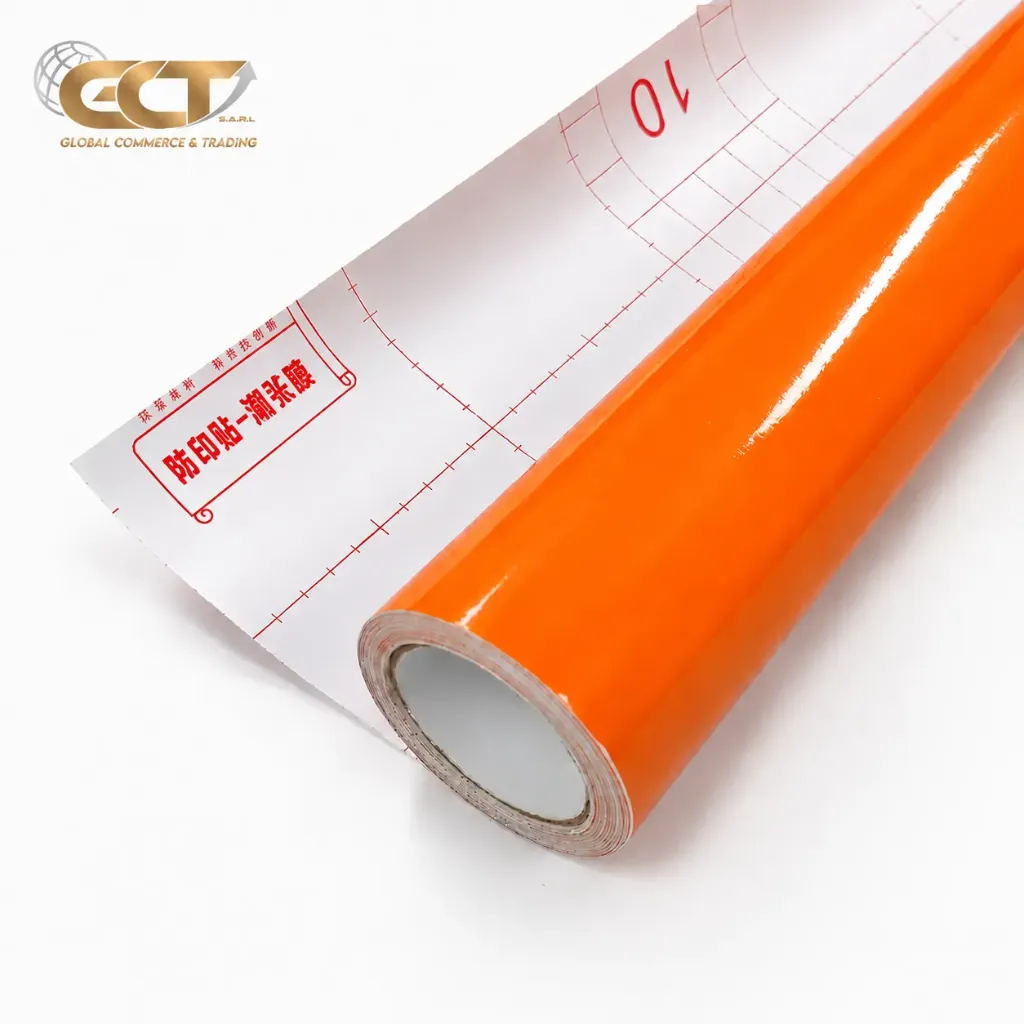 film vinyle orange brillant