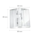 Charnière Acrylique Transparente